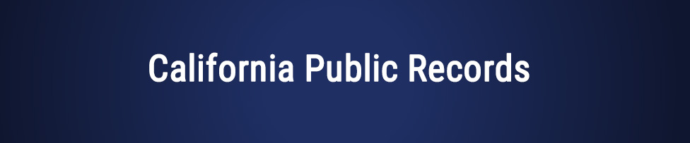 California Public Records