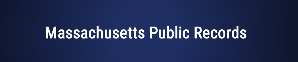 Massachusetts Public Records