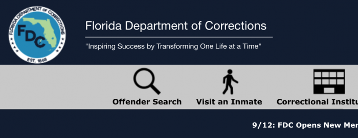 flordia state prison background check