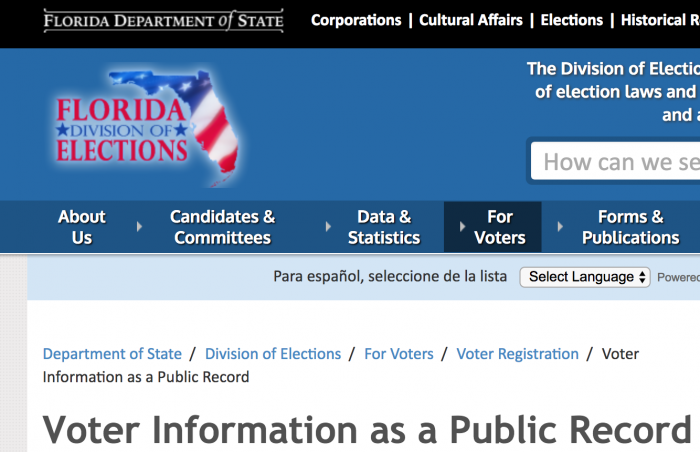 state of florida public record search