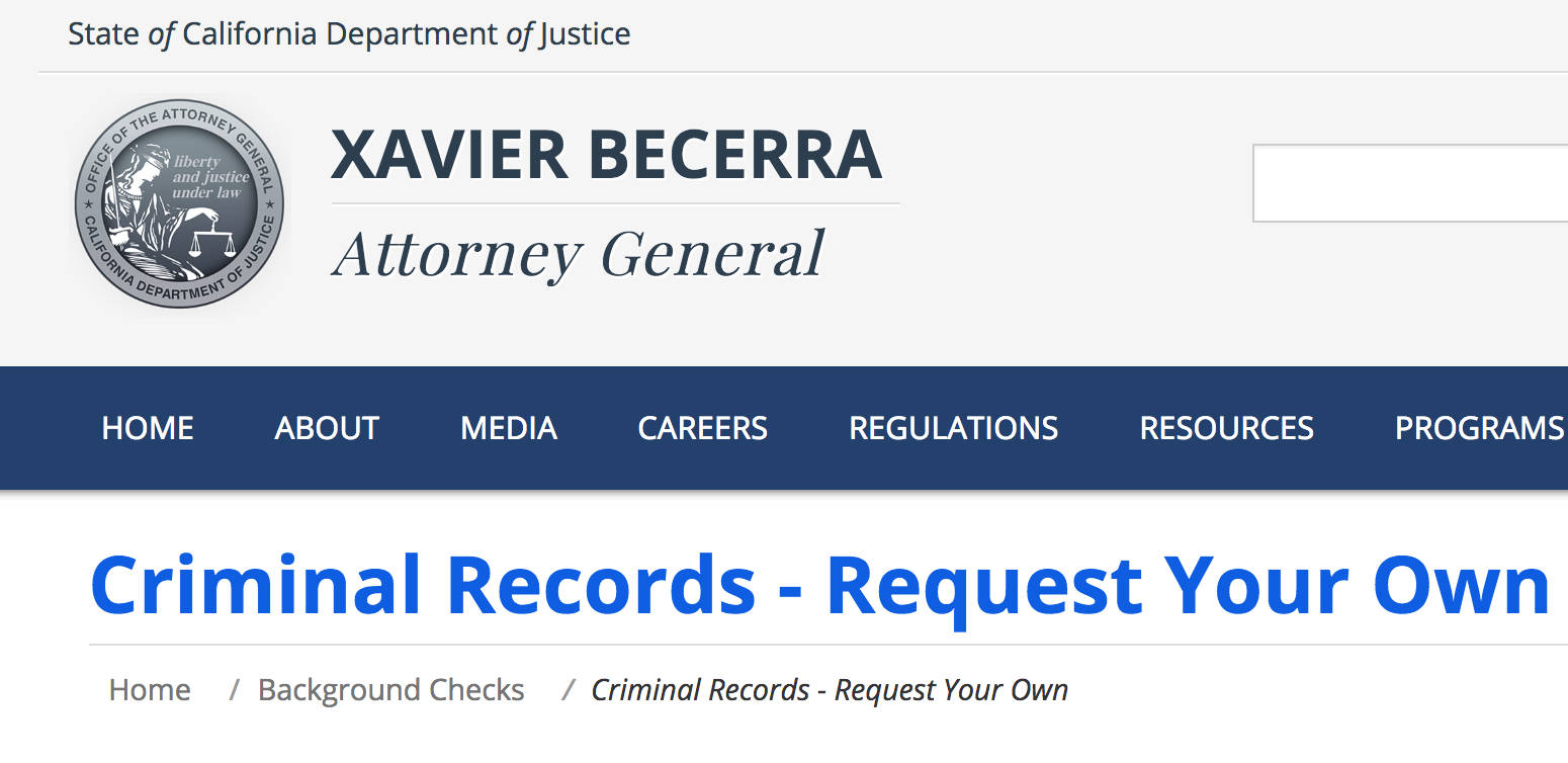 California Public Records Public Records California