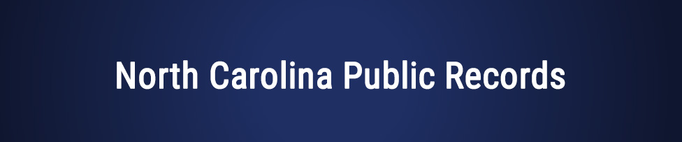 North Carolina Public Records