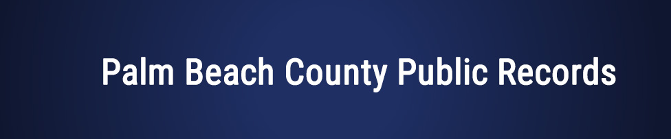 palm beach county florida public records