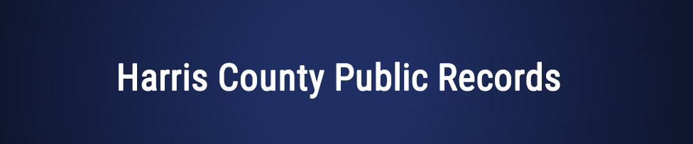 harris county public records