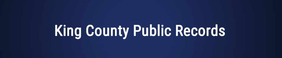 King County Public Records