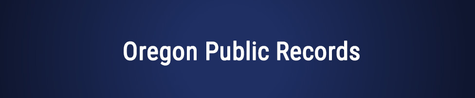 oregon public records